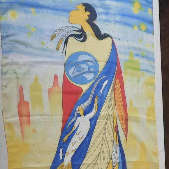 Maxine Noel - Not Forgotten -Large Wall Tapestry 26" X 69" - Picture 1 of 7